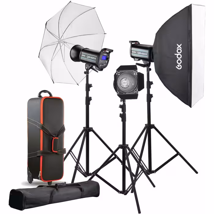 کیت فلاش استودیویی گودکس مدل  Godox Studio Flash Kit QS400II