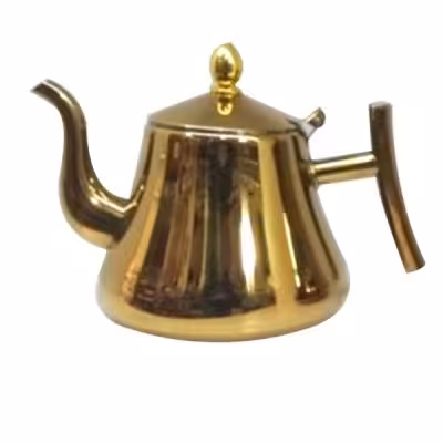 قوری استیل طلایی یونیک 1 لیتری