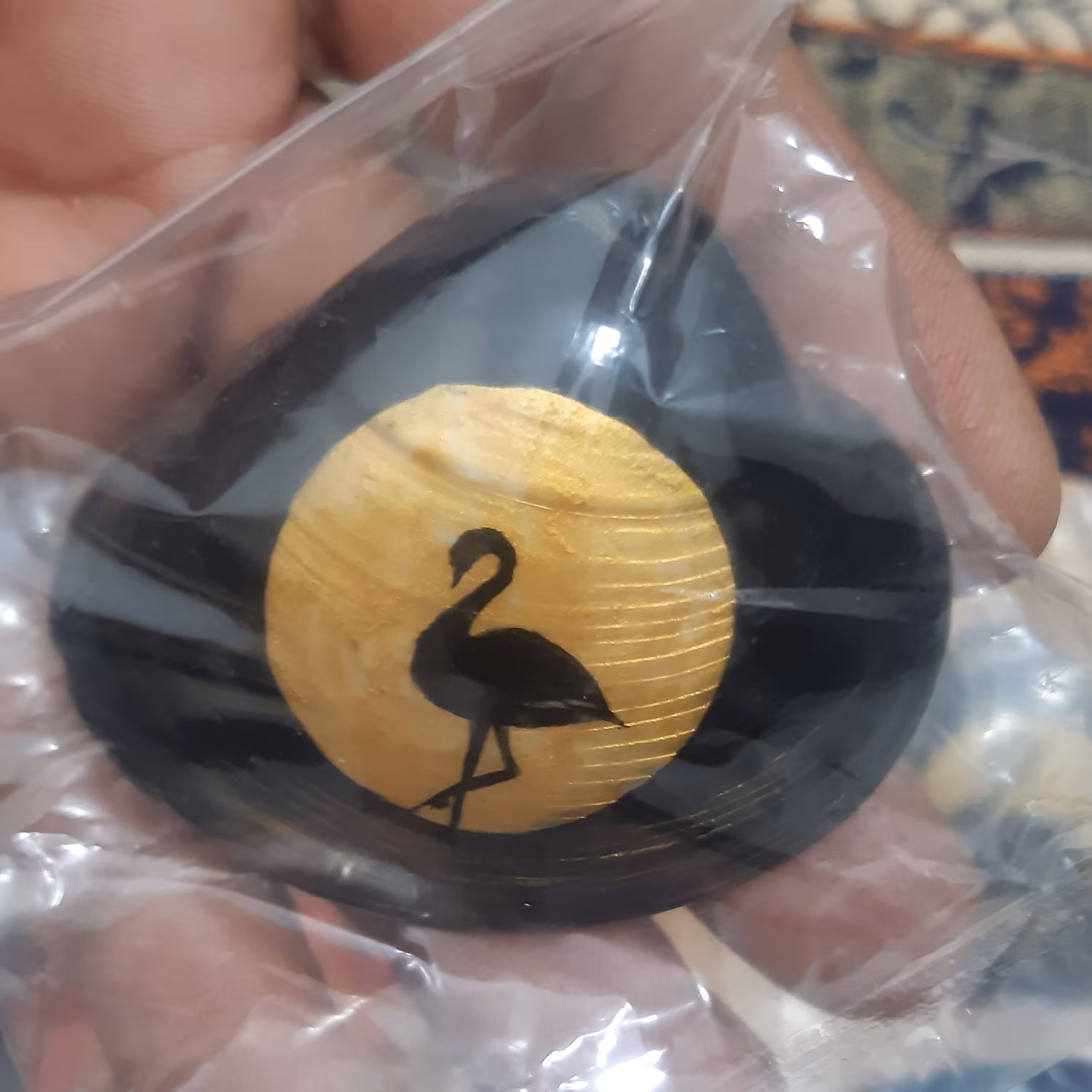 صدف کفه ای نقاشی شده