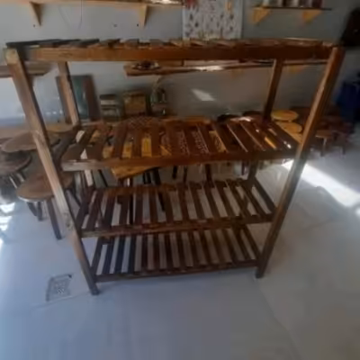 استند چهار طبقه ی چوبی سایز بزرگ