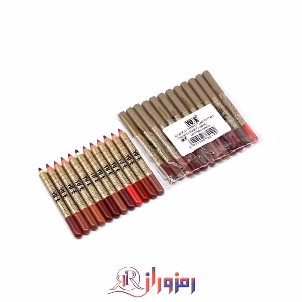 رژلب مدادی یوبی yube پوکه طلایی پک 12 عددی