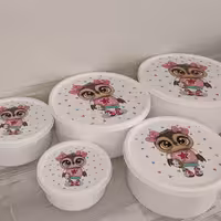 ست کاسه مایکروفری طرح جغد 