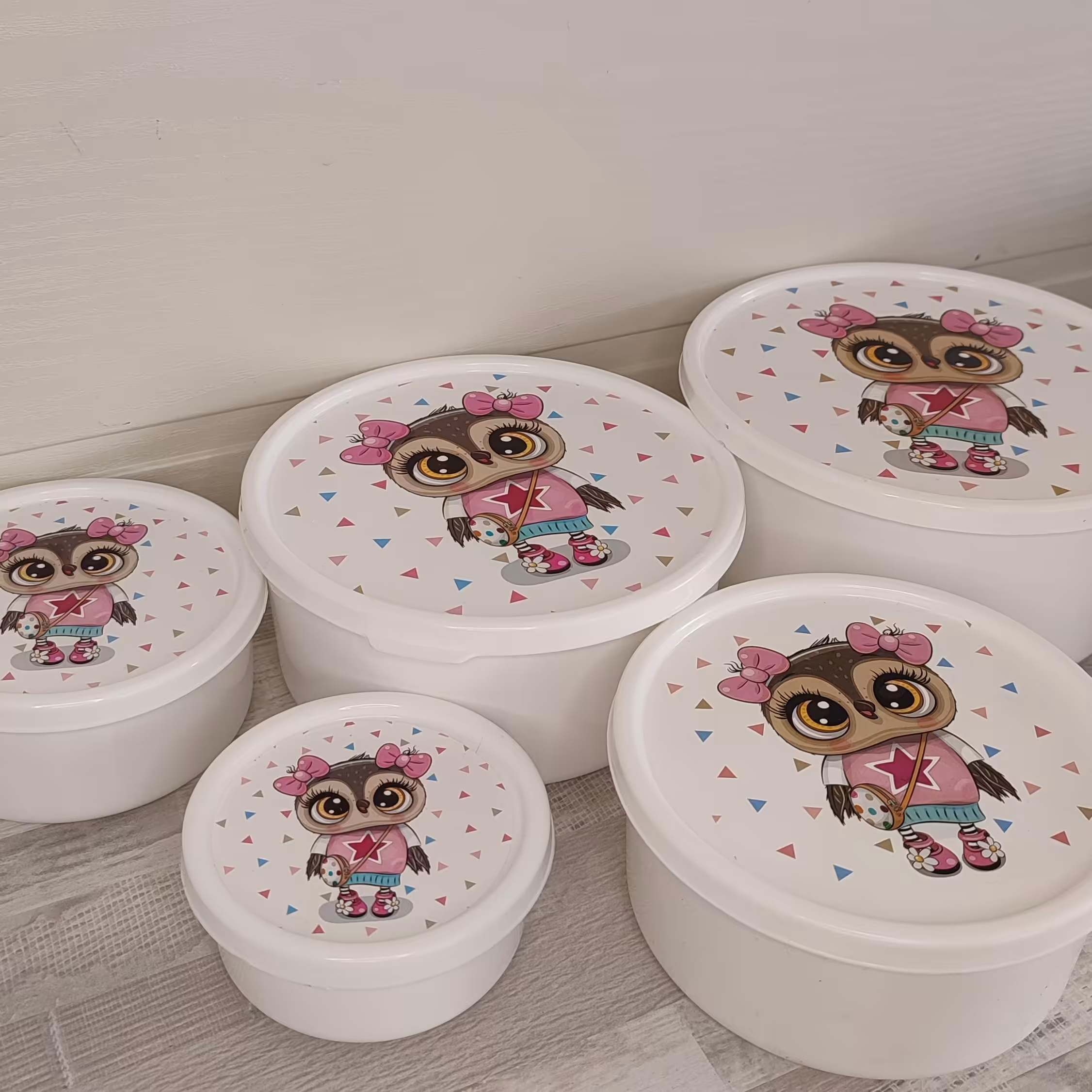 ست کاسه مایکروفری طرح جغد 