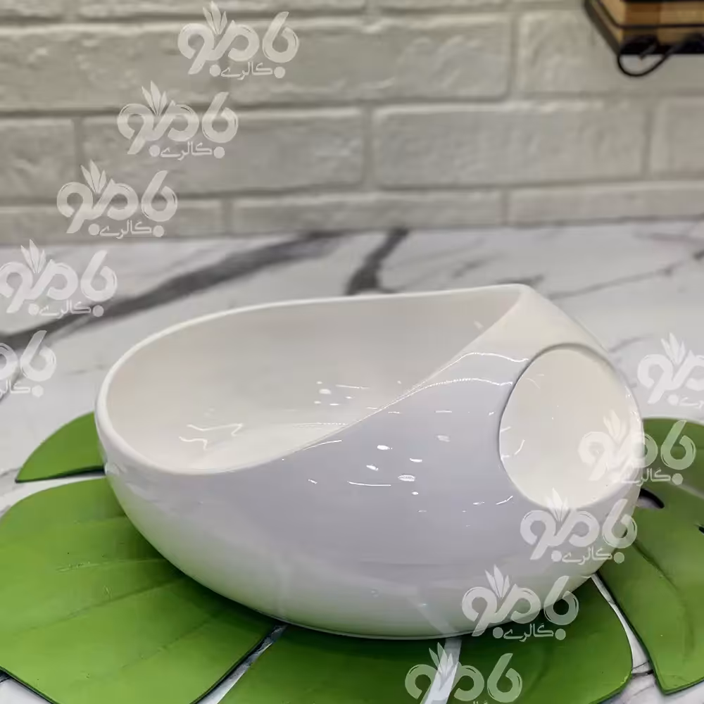 کاسه سرامیکی ویولت سفید