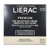 کرم جوانساز لیراک Lierac مدل پریمیوم Premium حجم 15 میل | ضد چروک و جوانساز قوی (جدا شده از پک)