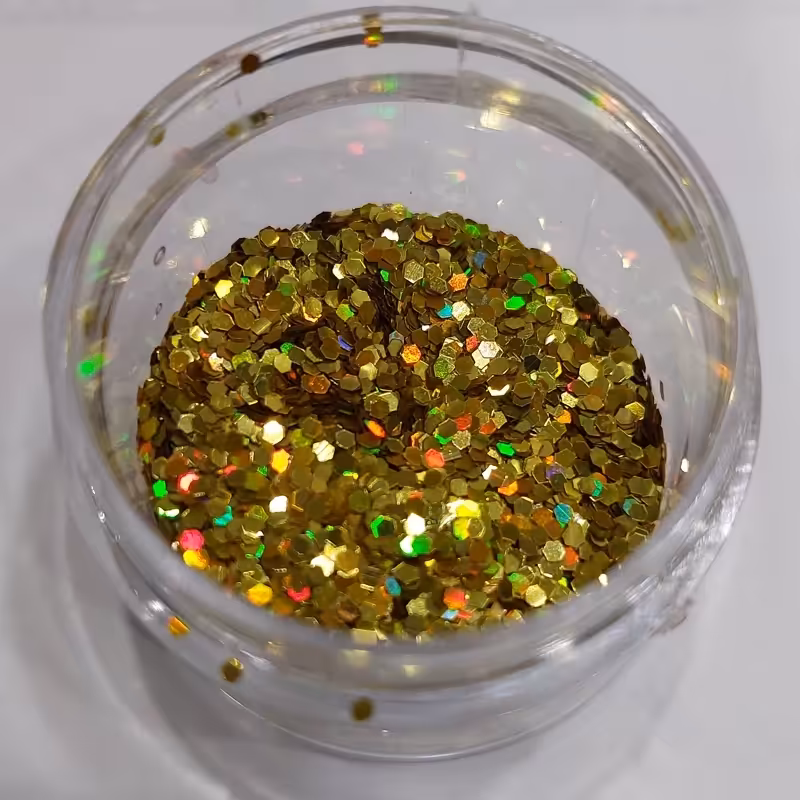 اکلیل طلایی هولوگرامی هفت رنگ