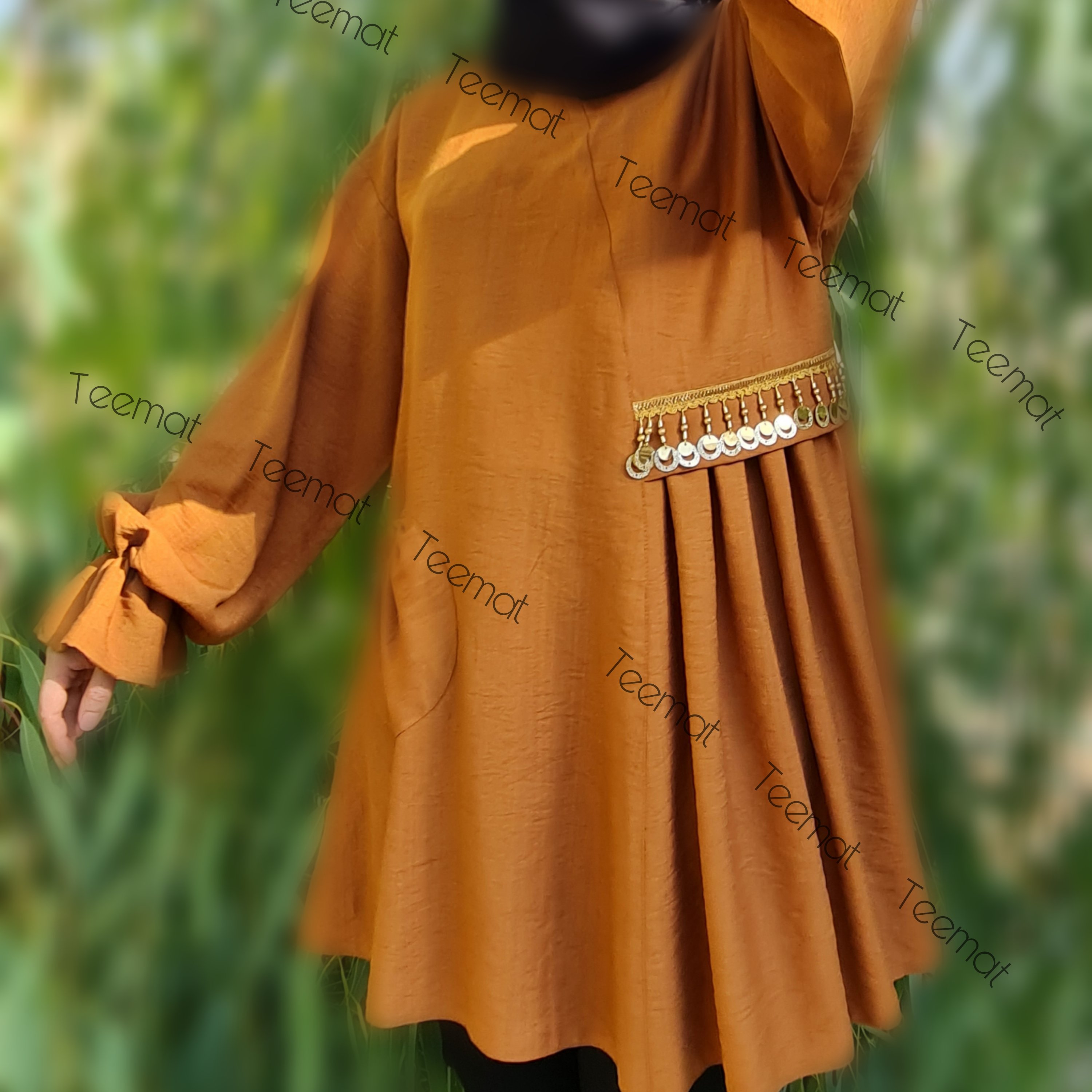 تونیک خنک تابستونی دوخت مزون بدون آبرفت تن خور عالی و راحت