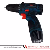 دریل شارزی 18 ولت تک باطری نشانگر دار باس با لوازم مدل BS181