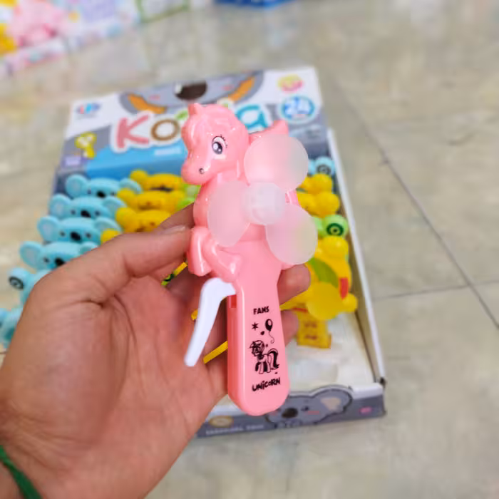 پنکه دستی  عروسکی تک پره