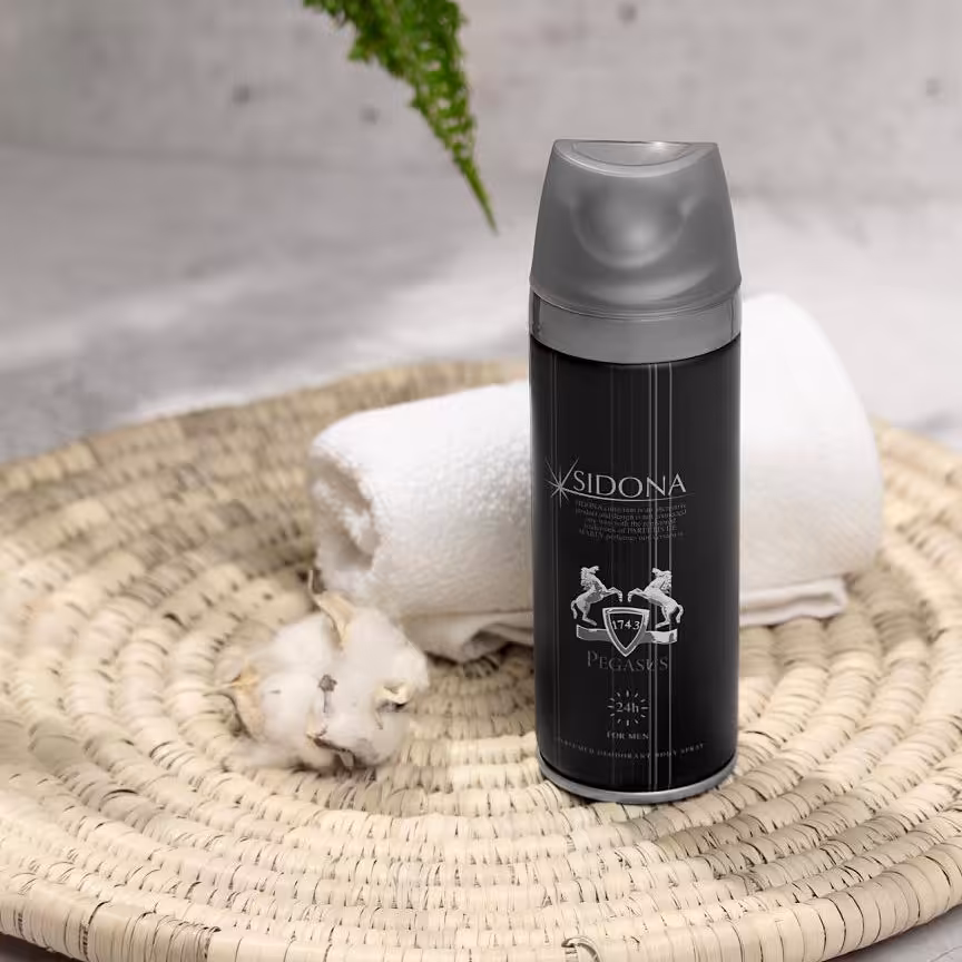 اسپری خوشبو کننده و ضدتعریق بدن رایحه ی پگاسوس مردانه