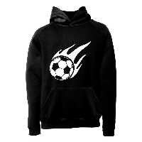هودی ورزشی فوتبال فشن لاین  FTBL 78 | مشکی/سفید