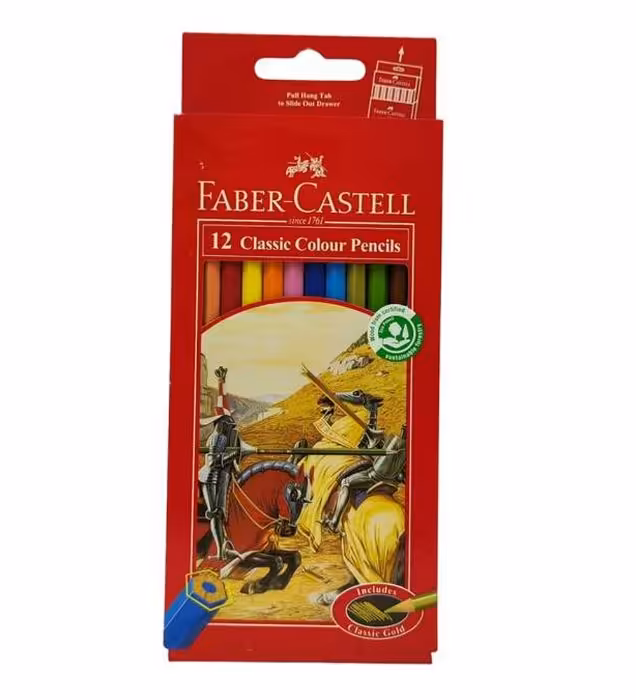 مداد رنگی فابرکاستل 12 رنگ