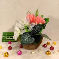 گل مصنوعی زیبا با گلدان  مدل ایکیا 
