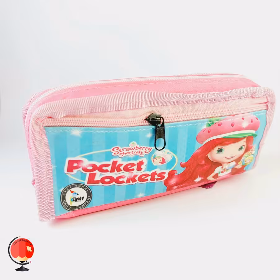 جامدادی دخترانه طرح دختر توت فرنگی یونیفای