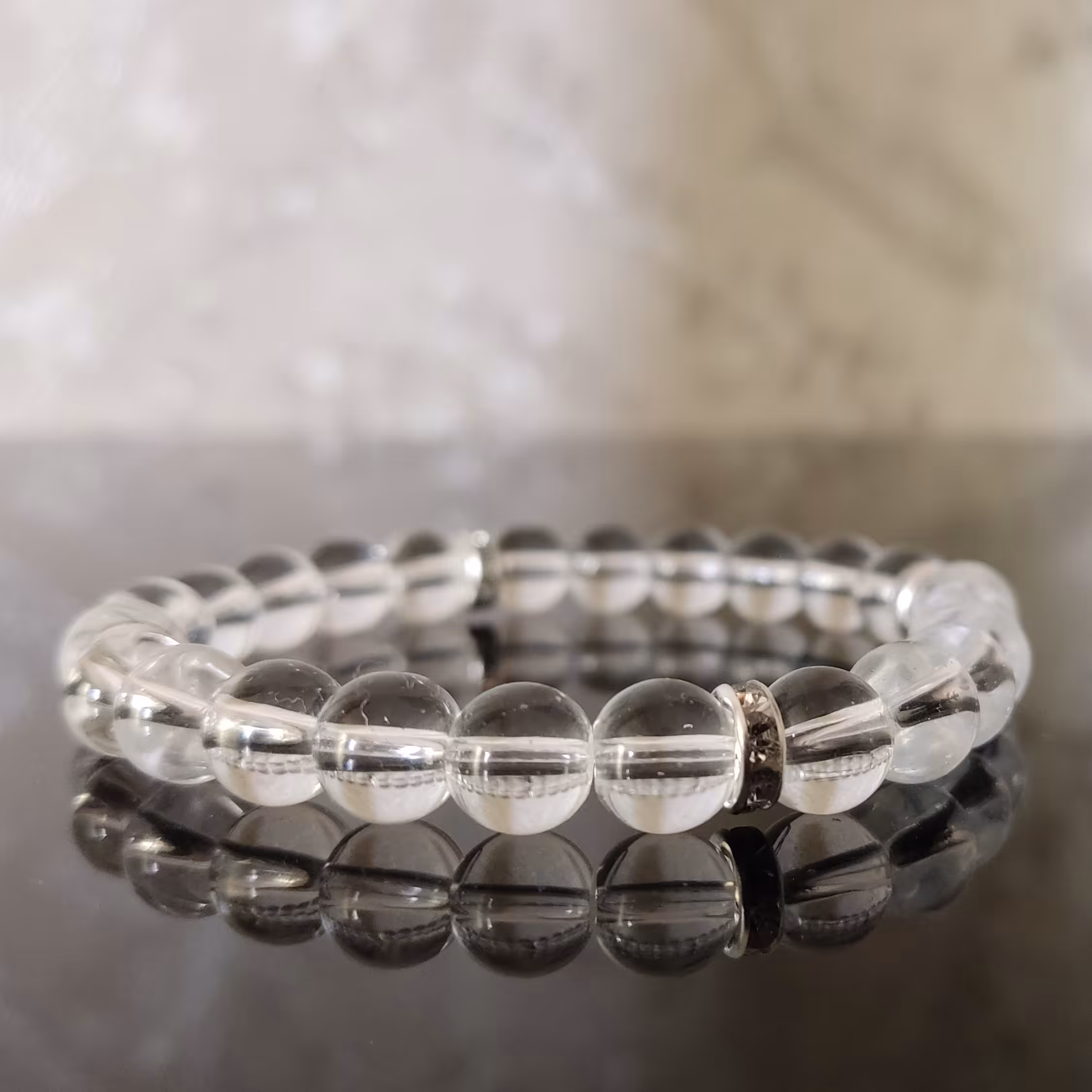 دستبند سنگ جید شفاف مردانه و زنانه ساده