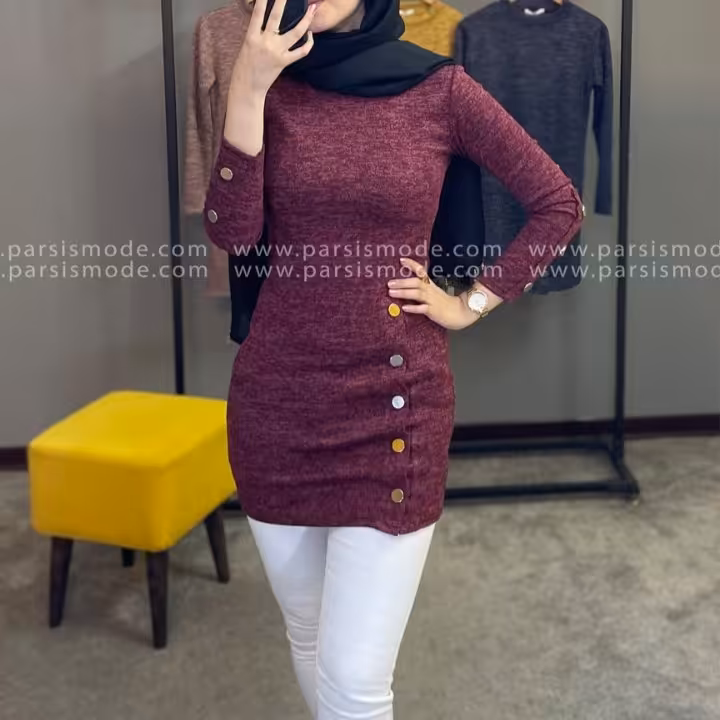 بلوز  جلو چاکدار  