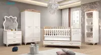 سرویس تخت نوزادی و کودک کاجی مدل کریستین
