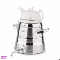 ست کتری و قوری قیطاسی TGH مدل هرمی کد 8950 ظرفیت 5.5 لیتر