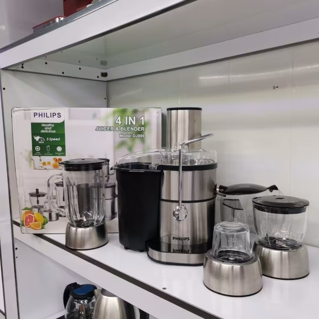 آبمیوه گیری چهار کاره فیلیپس صفحه لمسی 5 سرعته 1200 وات ارسال رایگان