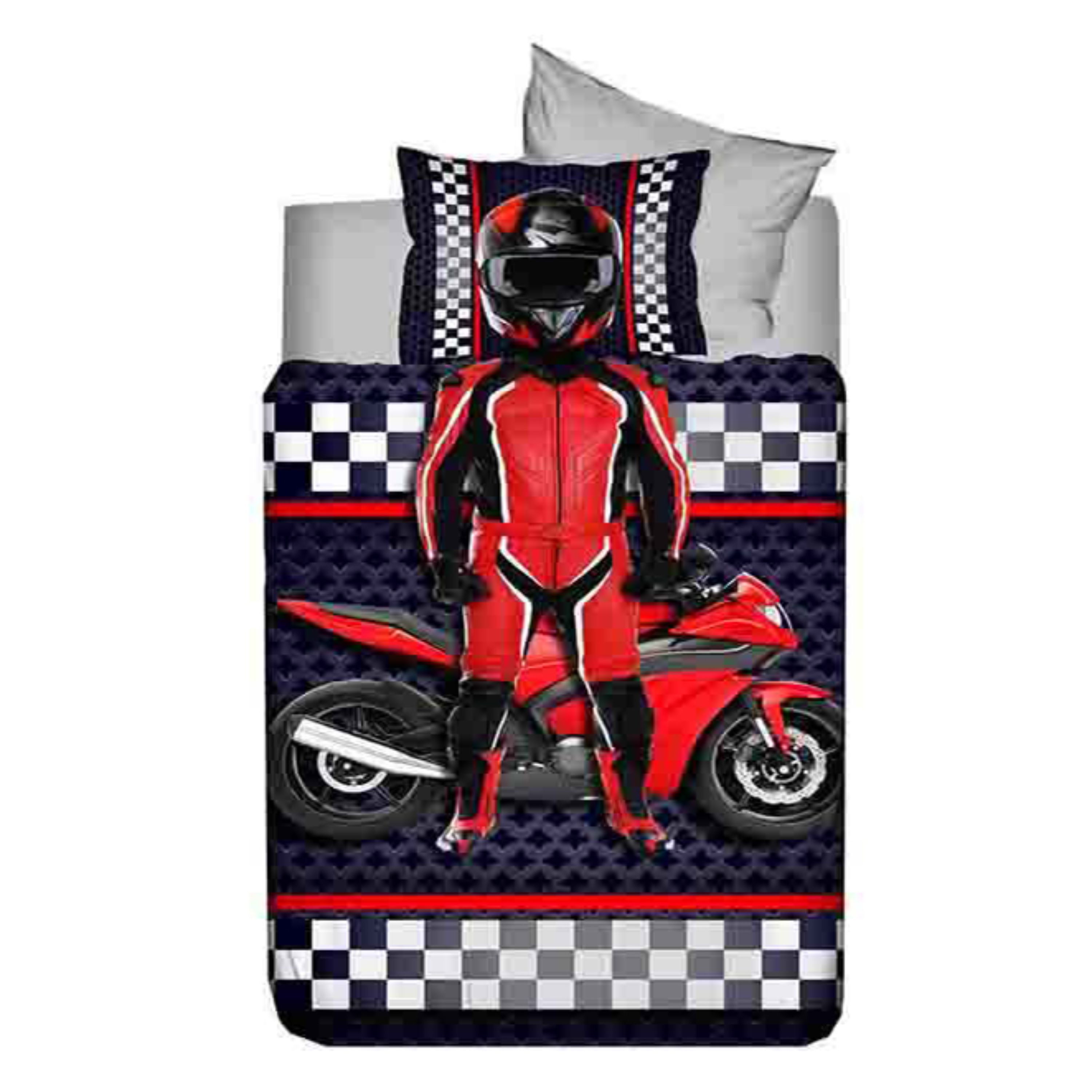 سرویس کاور لحاف نوزادی 4 تکه سه بعدی وارل طرح موتور کد 33015034003