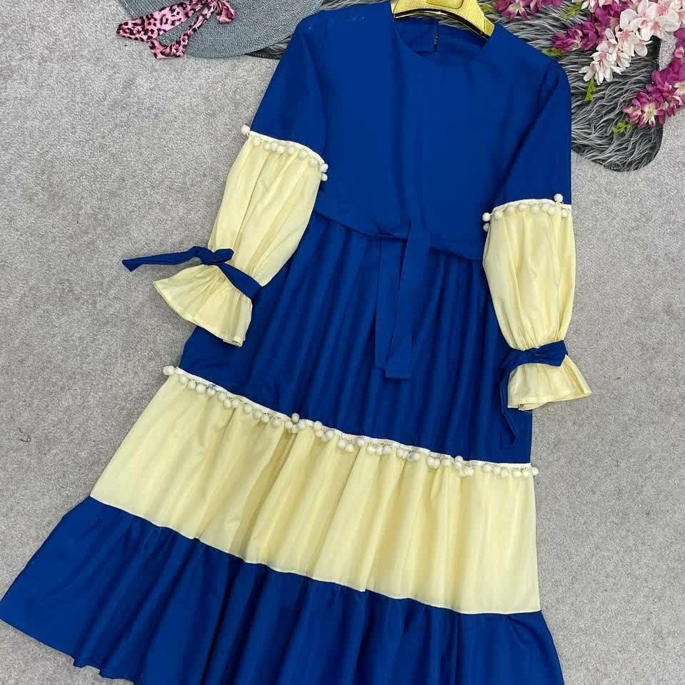 ماکسی ساحلی منگوله دار