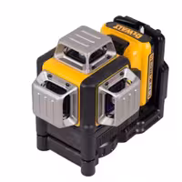 تراز لیزری دیوالت تیپ یک سه بعدی کاملا صنعتی همراه با 2عدد باطری 12 ولت و جعبه قابل حمل محکم Dewalt3D