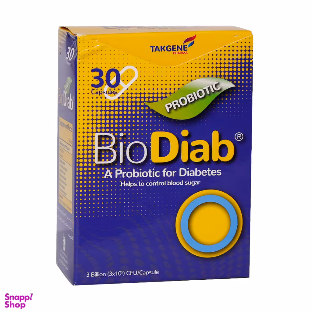 کپسول پروبیوتیک بایو دایاب (Bio Diab) تک ژن فارما بسته 30 عددی