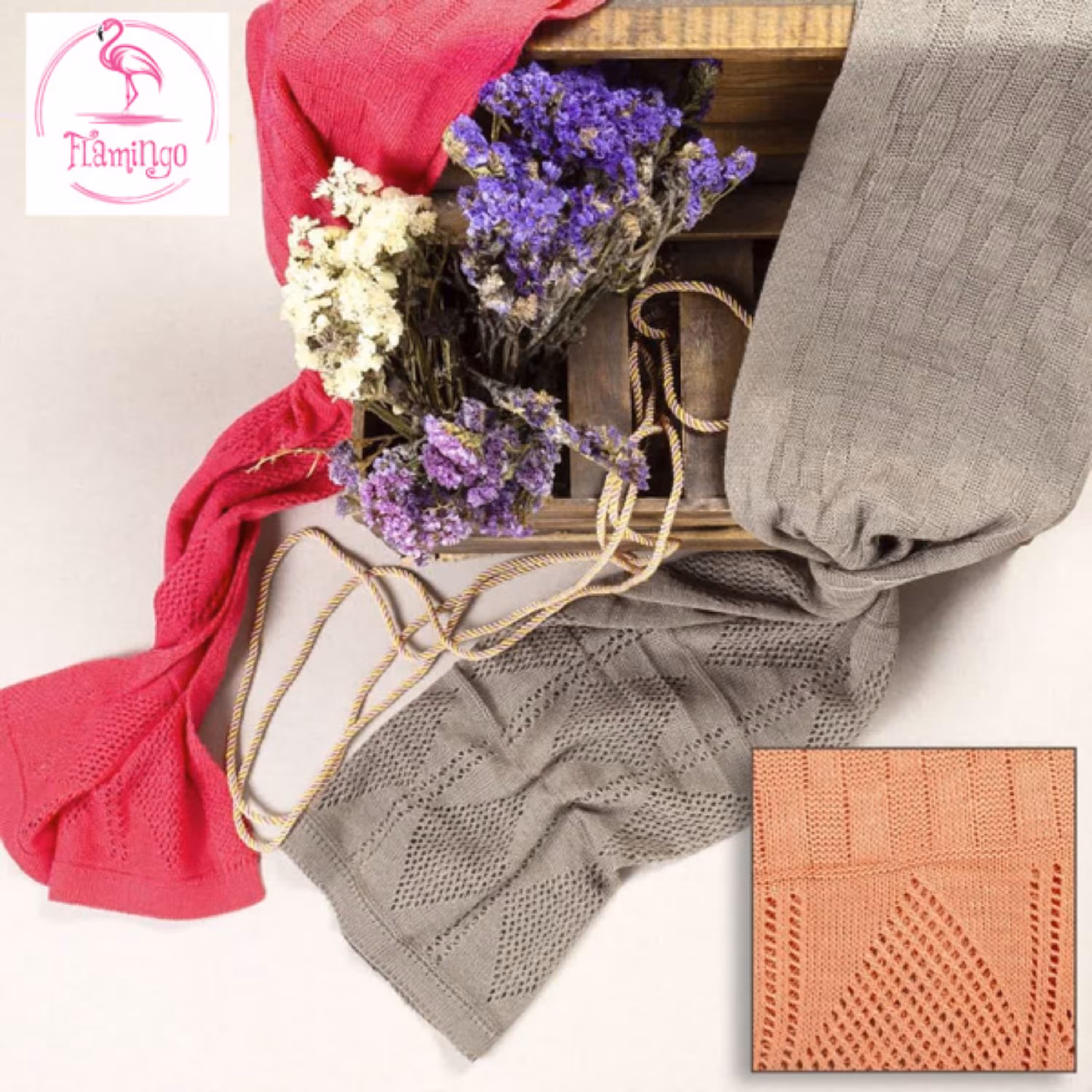 شال بافت حاشیه لوزی