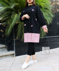 مانتو اسپرت زنانه سوپر نخ کشی مدل افشان