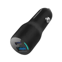 شارژر فندکی پاورولوژی مدل Powerology 35W PD   QC3.0 LED Dual Ports Car Charger PCCSR012