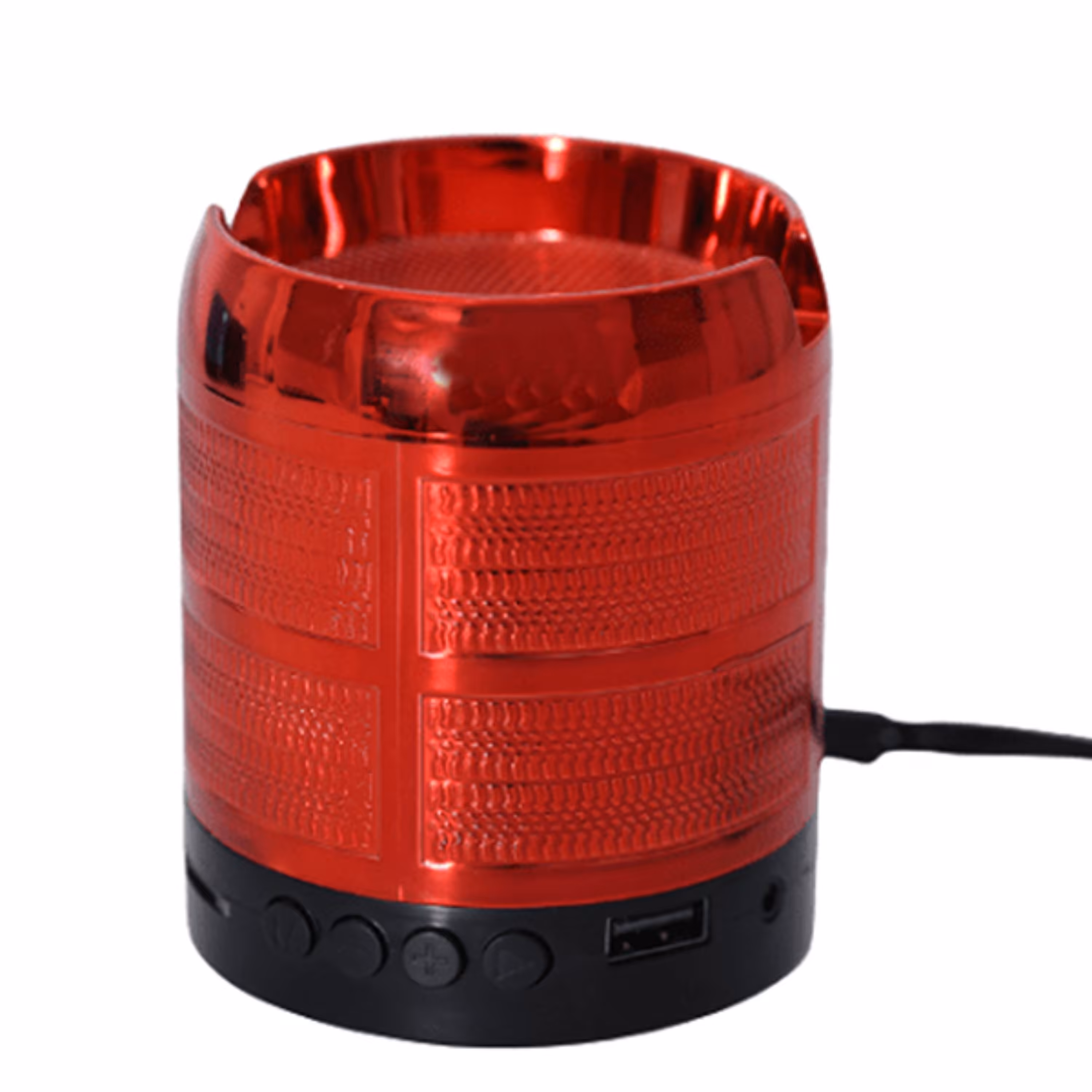 اسپیکر WJ187 بلوتوثی رنگ قرمز قابل حمل با قابلیت اتصال رم و USB 