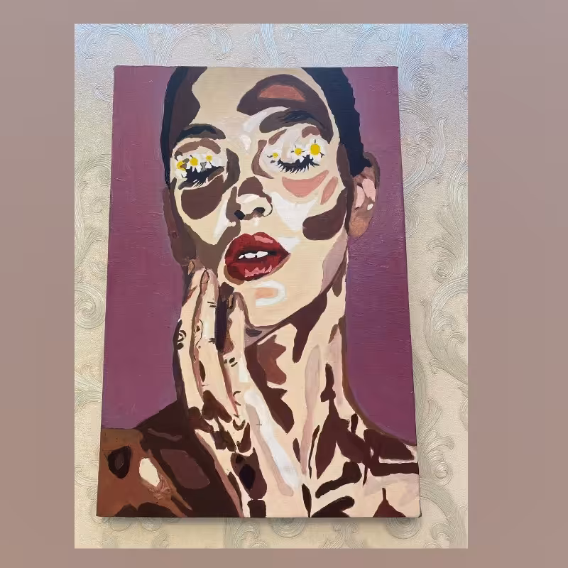 تابلو اکلریک چهره مدل03