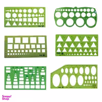 شابلون فابل مدل اشکال هندسی مجموعه 6 عددی