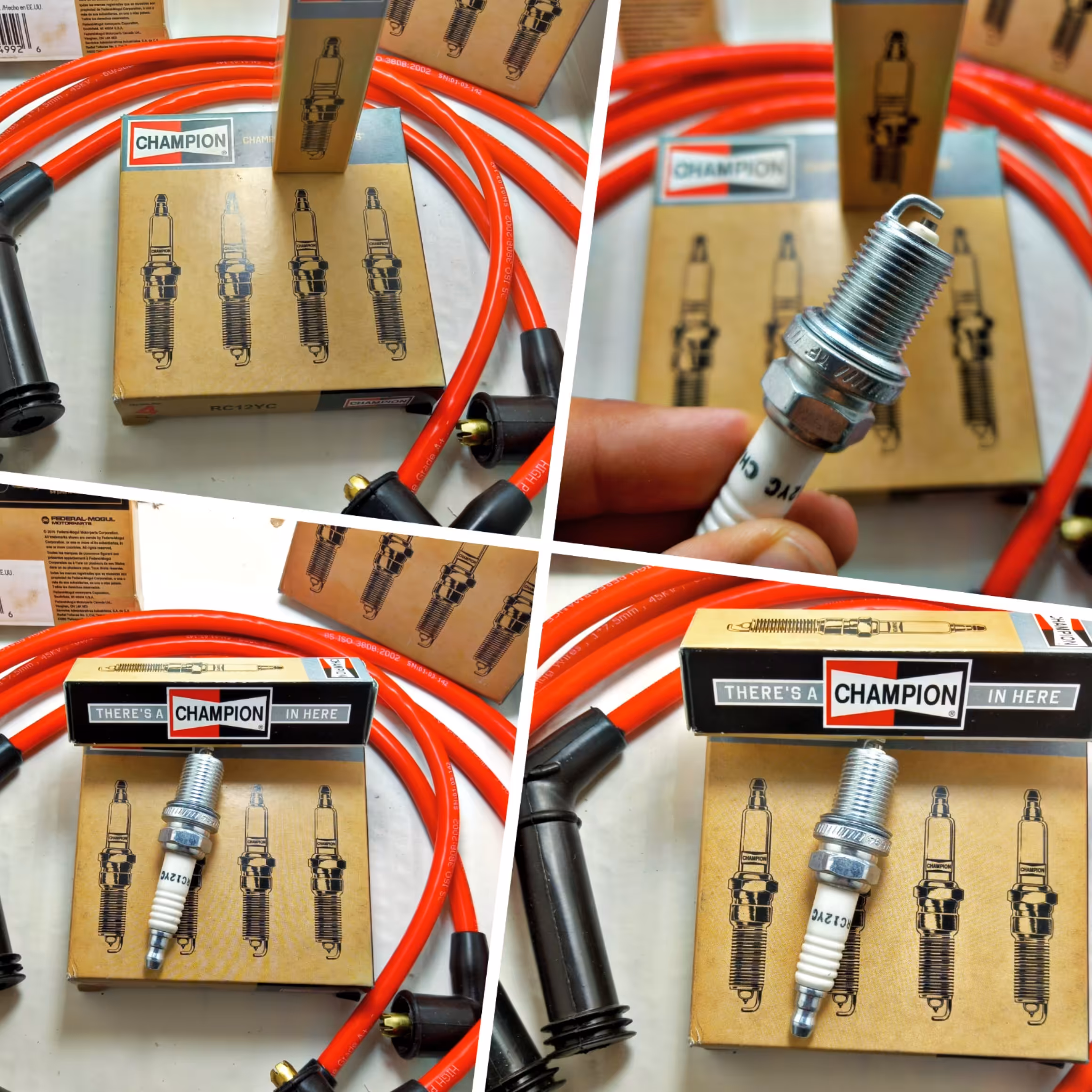 پک فوق اقتصادی افزایش شتاب و قدرت پراید یورو2 همرا با شمع چمپیون آمریکا با کد فنی Rc12yc و وایر تقویتی مقاومت صفر 