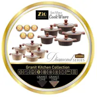 سرویس قابلمه زیو طرح الماس مدل zio-z-7110