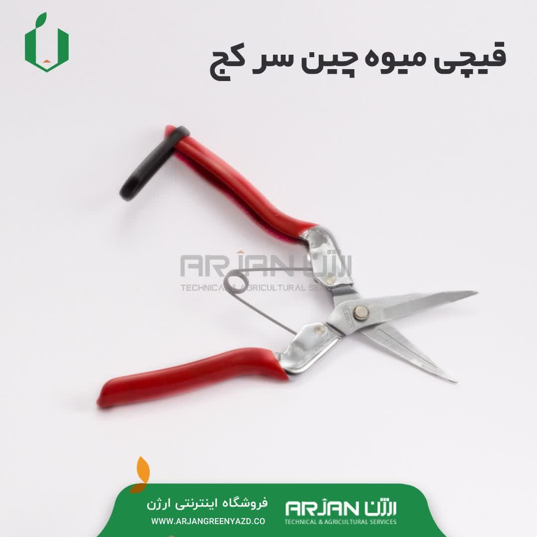 قیچی میوه چین سر کج ( قیچی گل چینی و قیچی برگ چینی ) بر ند بهکو ساخت تایوان
