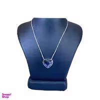 گردنبند زنانه سواروسکی مدل قلب دو رو کد 34112