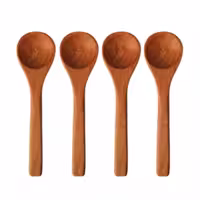 قاشق ادویه چوبی (بسته 4 عددی) | amazonchi