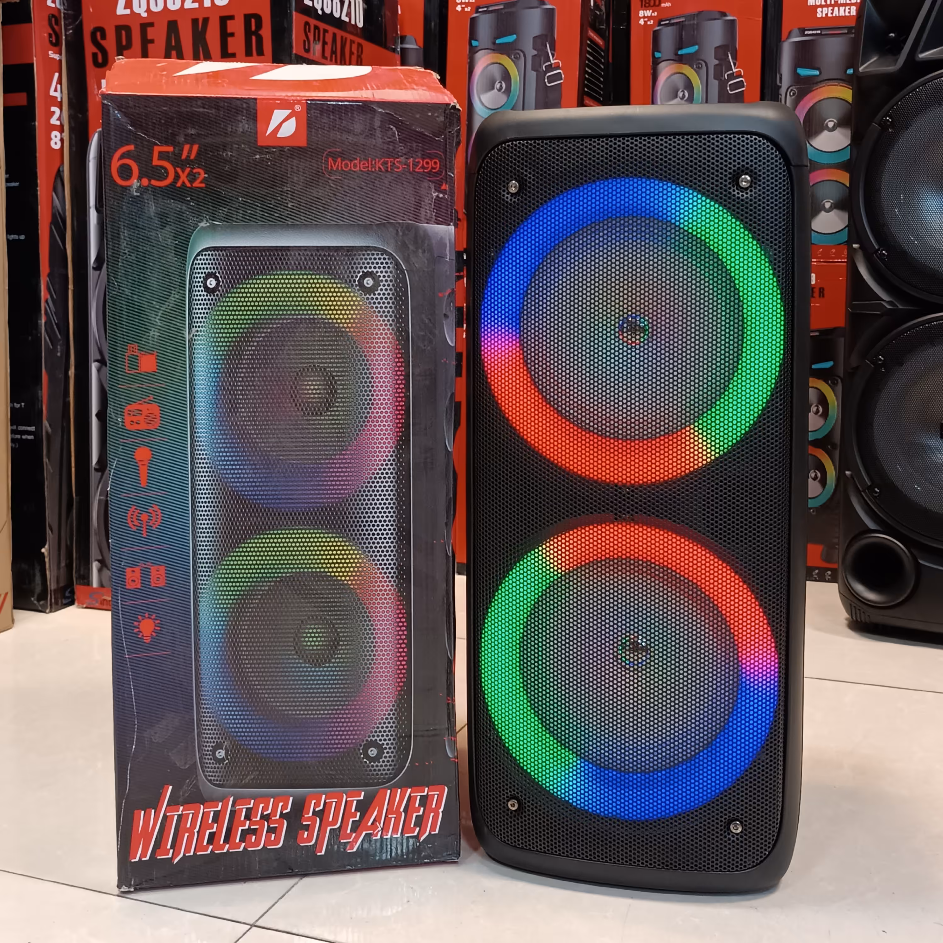 اسپیکر دبل ساب بلوتوثی قابل حمل مدل KTS1299