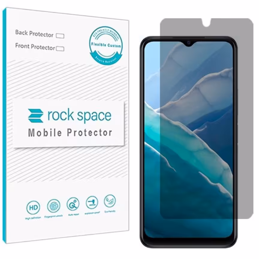 گلس پرایوسی (حریم شخصی)نانو و ضد ضربه گوشی ویوو T1x 4G برند راک اسپیس 