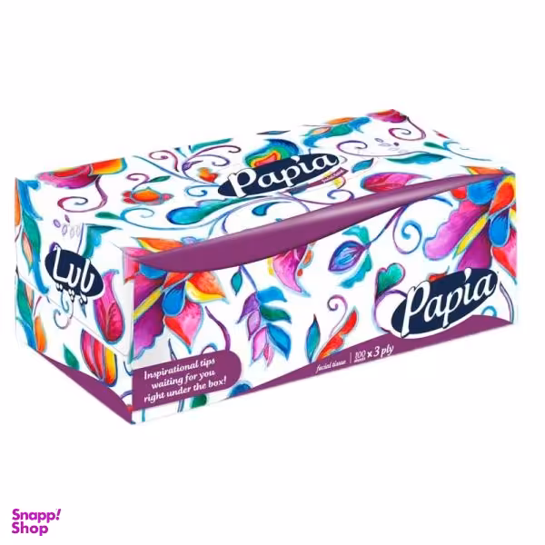 دستمال کاغذی 100 برگ پاپیا مدل 11