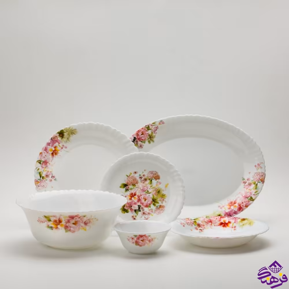 سرویس گلدن اپال 26پارچه کنگره طرح هلن