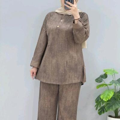 ست شومیز شلوار تابستونی زنانه مدل آرام جنس صوفیا گازوئیلی درجه یک