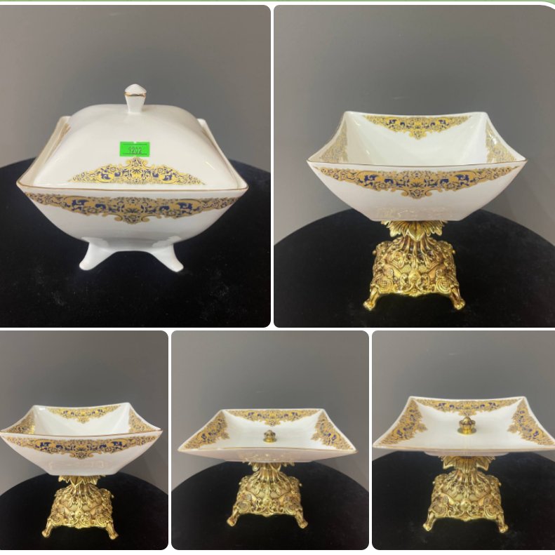 پنج تیکه فلت چهار گوش سلطنتی سرمه ای کد 9202