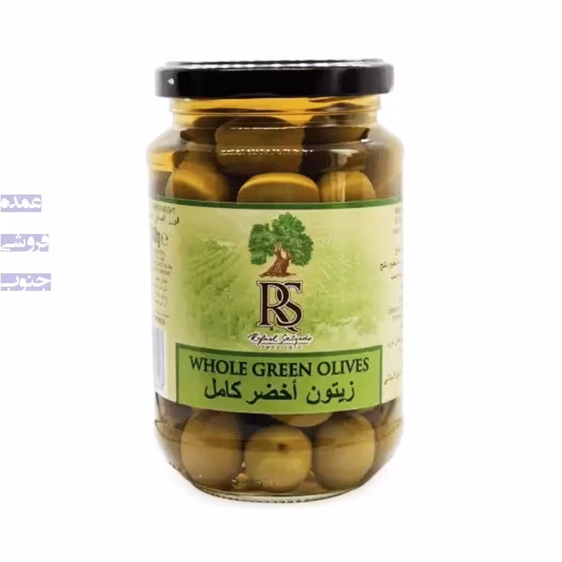 زیتون سبز با هسته 350 گرمی RS
