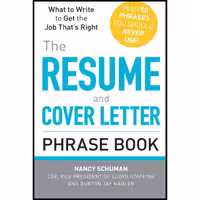 کتاب زبان اصلی The Resume and Cover Letter Phrase Book انتشارات تازه ها