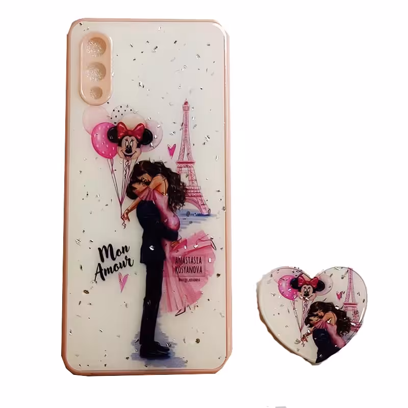 قاب رزین طرح دار پاپ سوکت دار سامسونگ SAMSUNG Galaxy A02/M02 کد 1