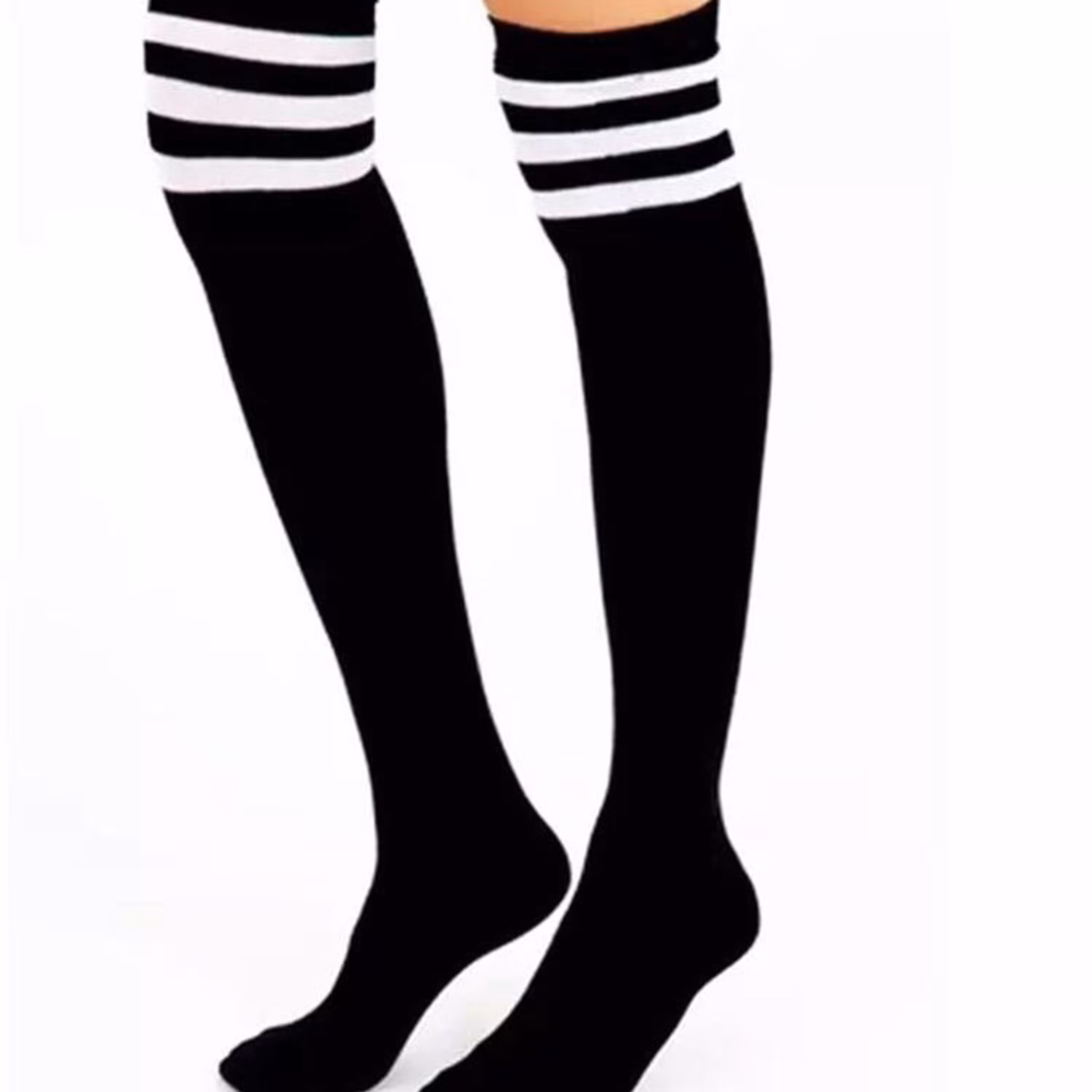 جوراب 3 خط  بالا زانو