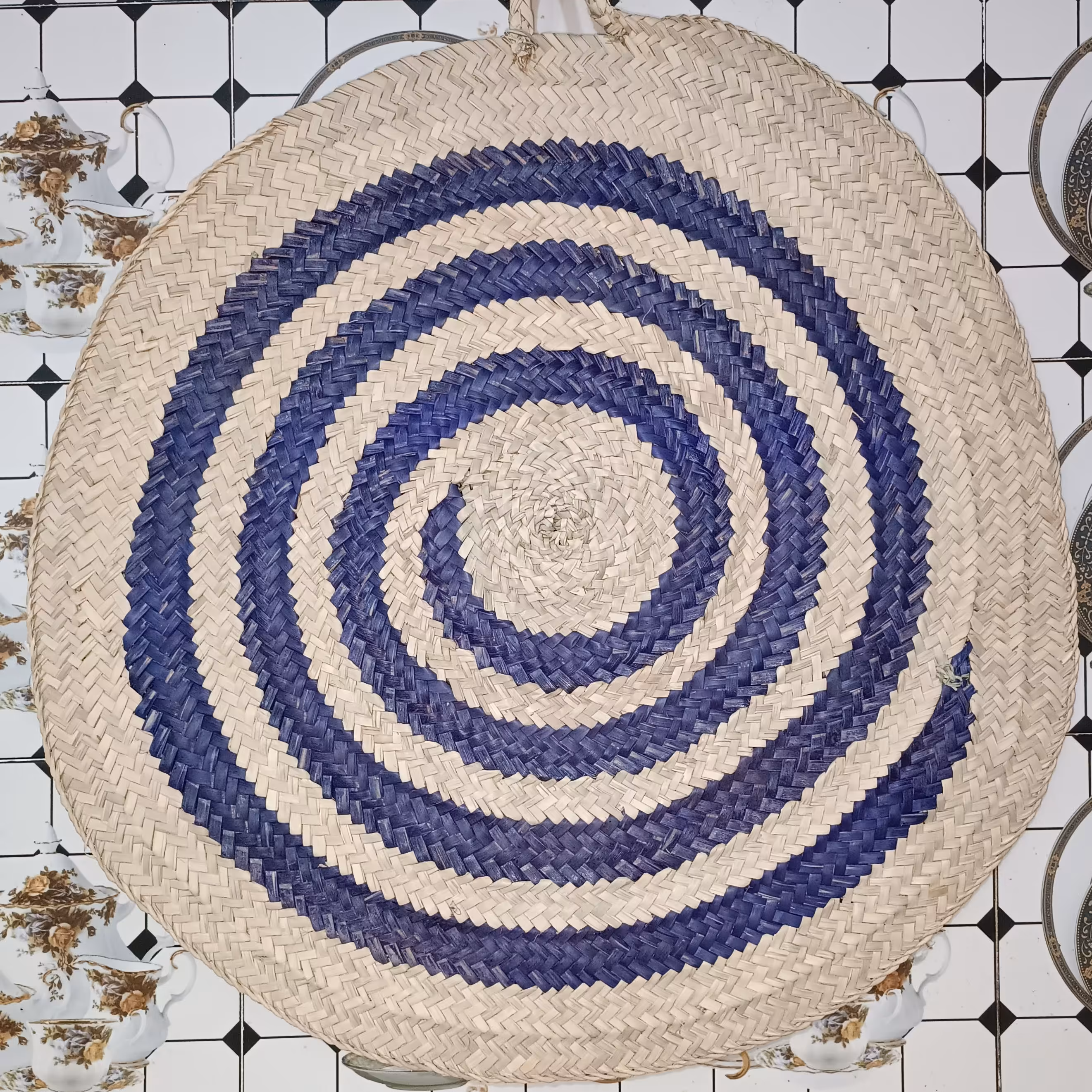 سفره حصیری حلزونی  80 سانتیمتری