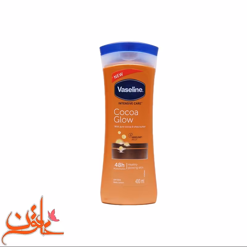 لوسیون بدن وازلین مدل Cocoa Glow حجم 400 میلی لیتر